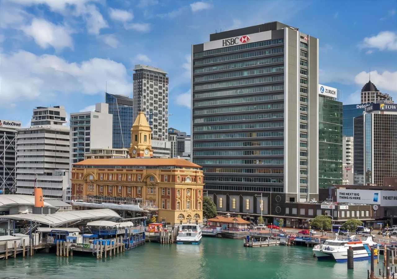 Waterfront Seaview Hotel Apartment - Same Building Block As Auckland Hilton Exterior photo