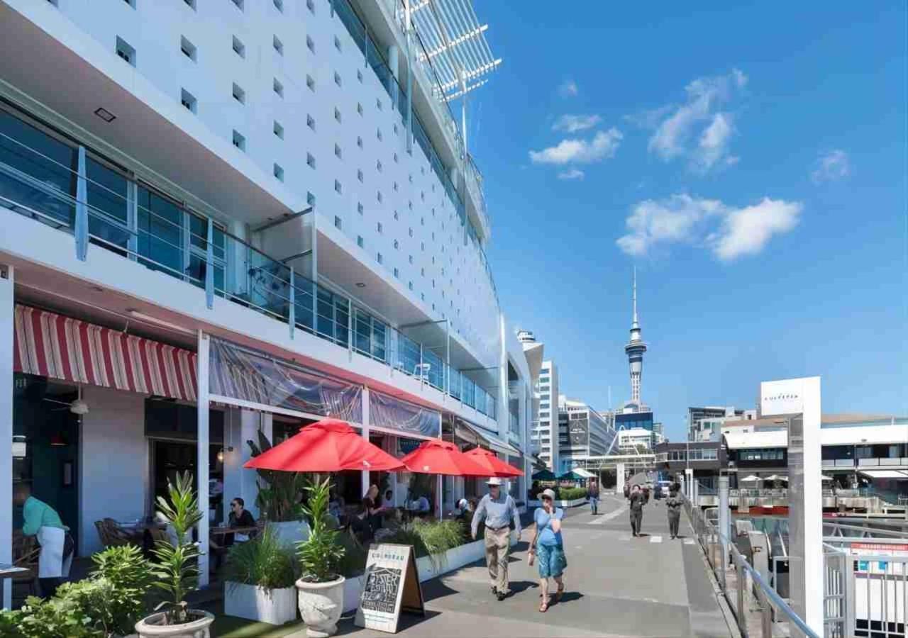 Waterfront Seaview Hotel Apartment - Same Building Block As Auckland Hilton Exterior photo